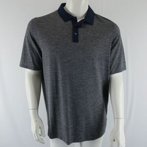 KJUS Short Sleeve Golf Polo Shirt‎ Mens 50 | M Regular UPF 50+ Gray Navy